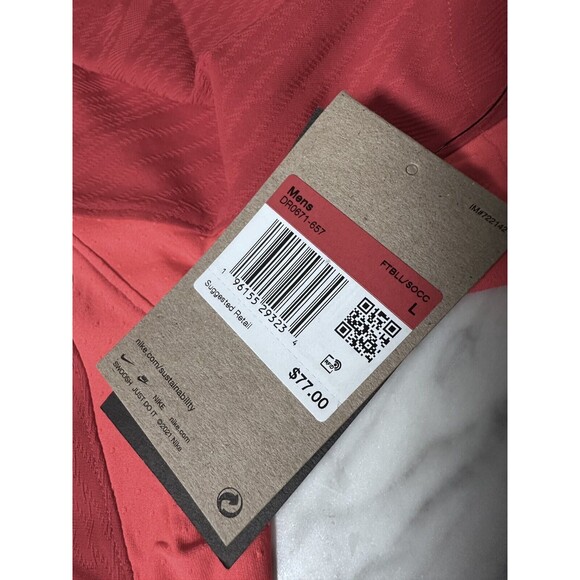 Nike Dri-FIT ADV Vapor knit IV US RED SS Knit Soccer Jersey Men’s Large DR0671 - Picture 9 of 15